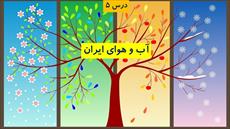 دانلود پاورپوینت درس پنجم جغرافیای ایران پایه دهم - آب و هوای ایران