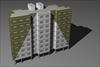 مدل سه بعدی از یک بلوک ساختمانی - فایل اتوکد dwg